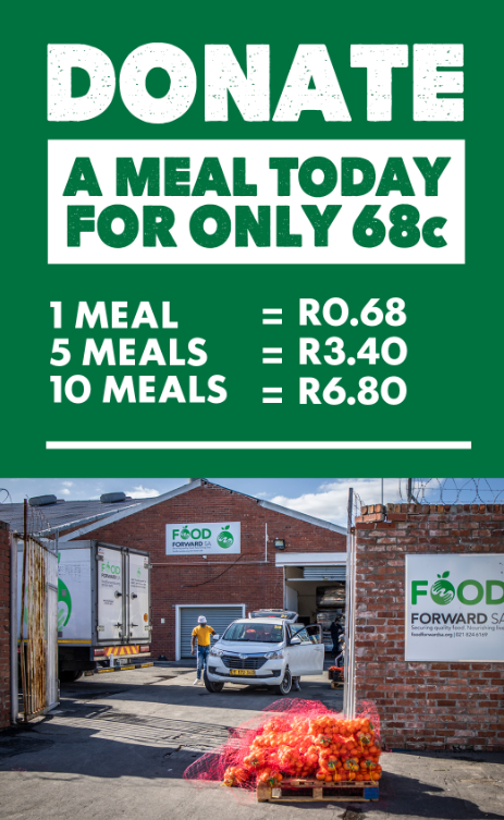 A mere 68c can feed one person a nutritious meal daily